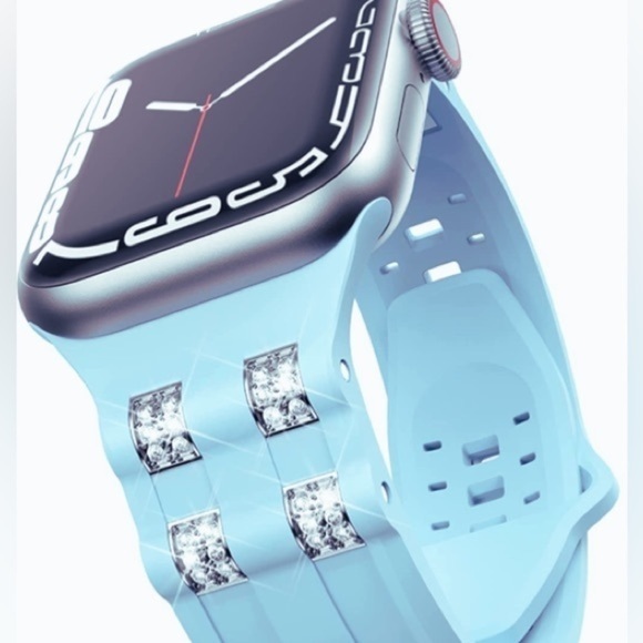 Shimmering Sky: Stylish TPU Apple Watch Band for Series 8, 7, 6, SE, & Ultra‎ - Picture 2 of 9